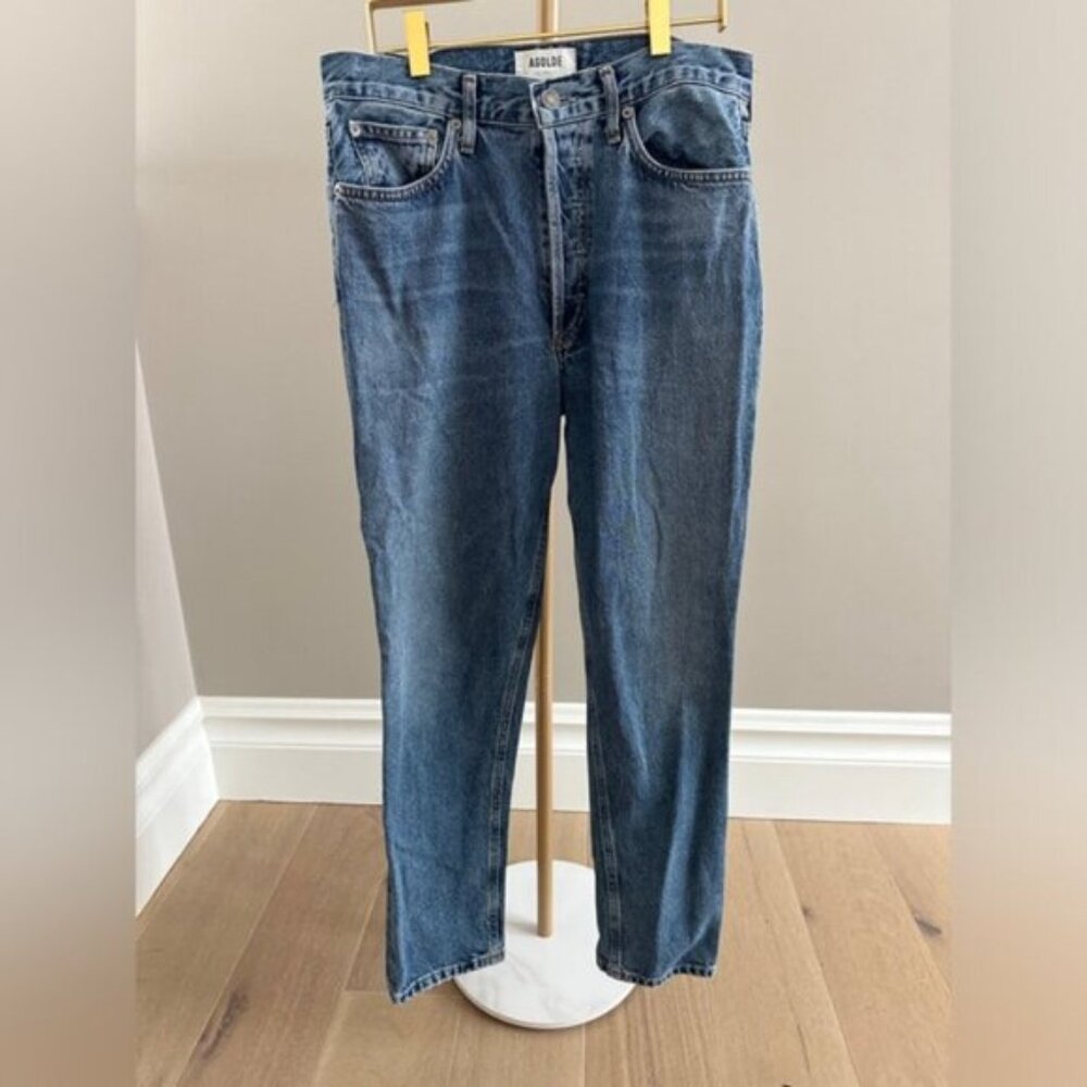 AGOLDE The Fen Jeans 27 – Highway Wash High Rise Tapered Vintage Cotton Denim